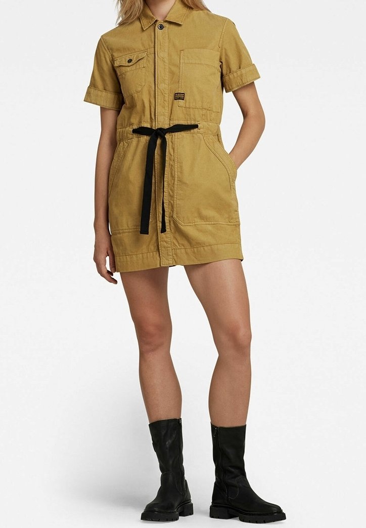 G-STAR Shirt dress khaki (Pre-owned)