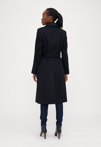 Lauren Ralph Lauren Petite BELTED WOOL-BLEND WRAP COAT - Κλασικό παλτό - black