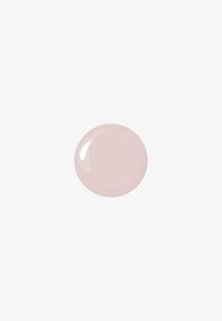Rond, glad, roze gel-achtige object met een glanzende afwerking, geplaatst tegen een witte achtergrond. Geen duidelijke patronen of hardware zichtbaar.