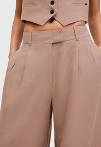 AllSaints DERI LYN TROUSER - Tygbyxor - doe brown