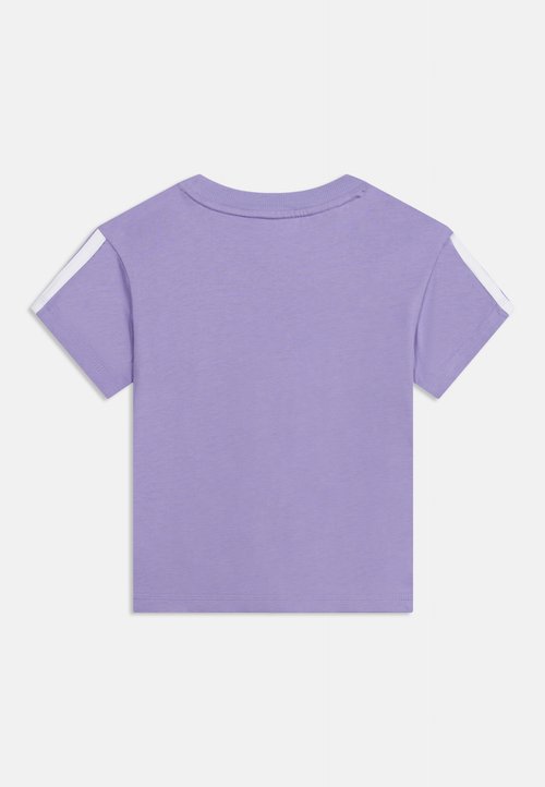 adidas JUNIOR GIRL STRIPES TEE UNISEX - Camiseta deportiva - magic lilac/white — photo 2