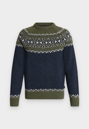 Barbour, TISBURY CREW NECK - Πουλόβερ - olive