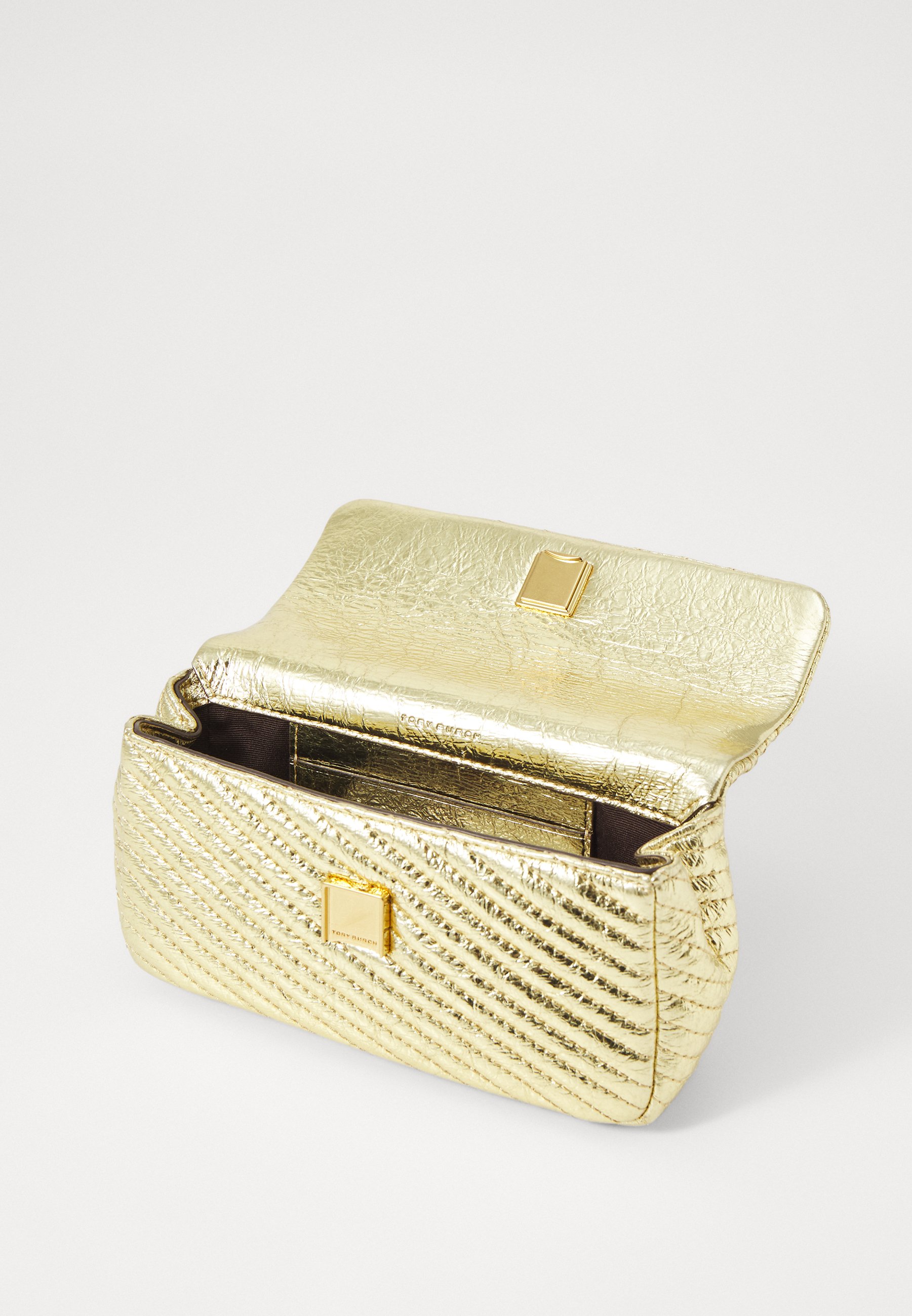 【Tory Burch】Kira llic Moto Quilt Mini Flap Bag Mini Kira Moto Quilt Metallic Flap Bag: Women's Handbags