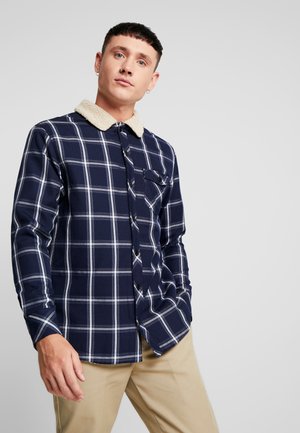 SHERPA LINED SHIRT JACKET - Välikausitakki - navy/white