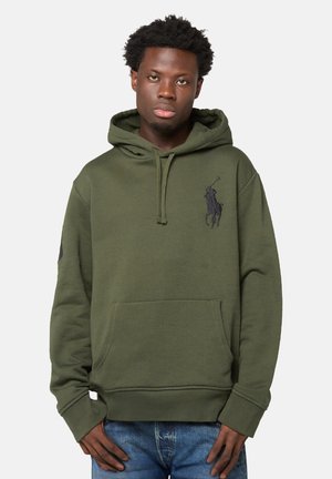 Felpa con cappuccio - olive