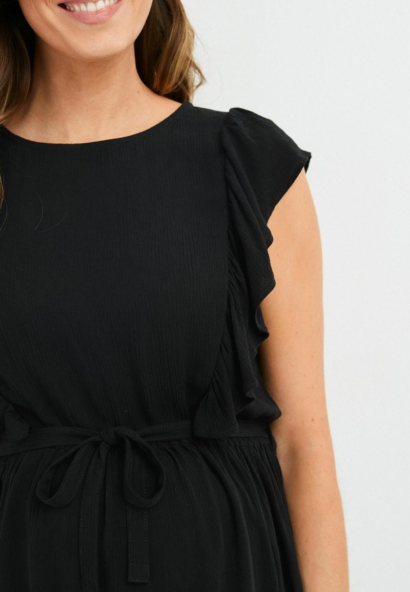 Damen T-Shirts | Next MATERNITY RUFFLE Bluse black/schwarz - HW73104 Damen T-Shirts | Next MATERNITY RUFFLE Bluse black/schwarz - HW73104