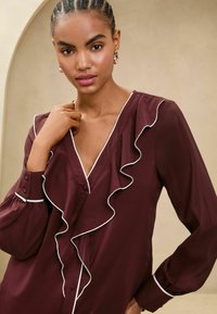 Lipsy Bluse - burgundy red