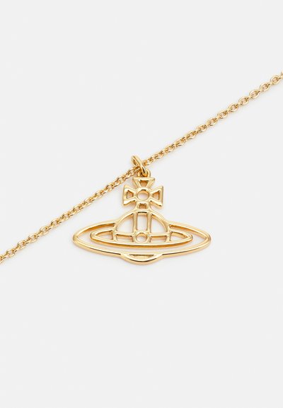 Vivienne Westwood THIN LINES SHORT FLAT ORB PENDANT UNISEX - Necklace - gold-coloured