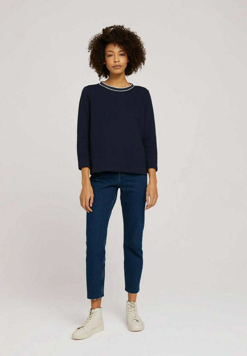 Damen Sweatshirts | TOM TAILOR BASIC Sweatshirt sky captain blue/dunkelblau - TW18660 Damen Sweatshirts | TOM TAILOR BASIC Sweatshirt sky captain blue/dunkelblau - TW18660