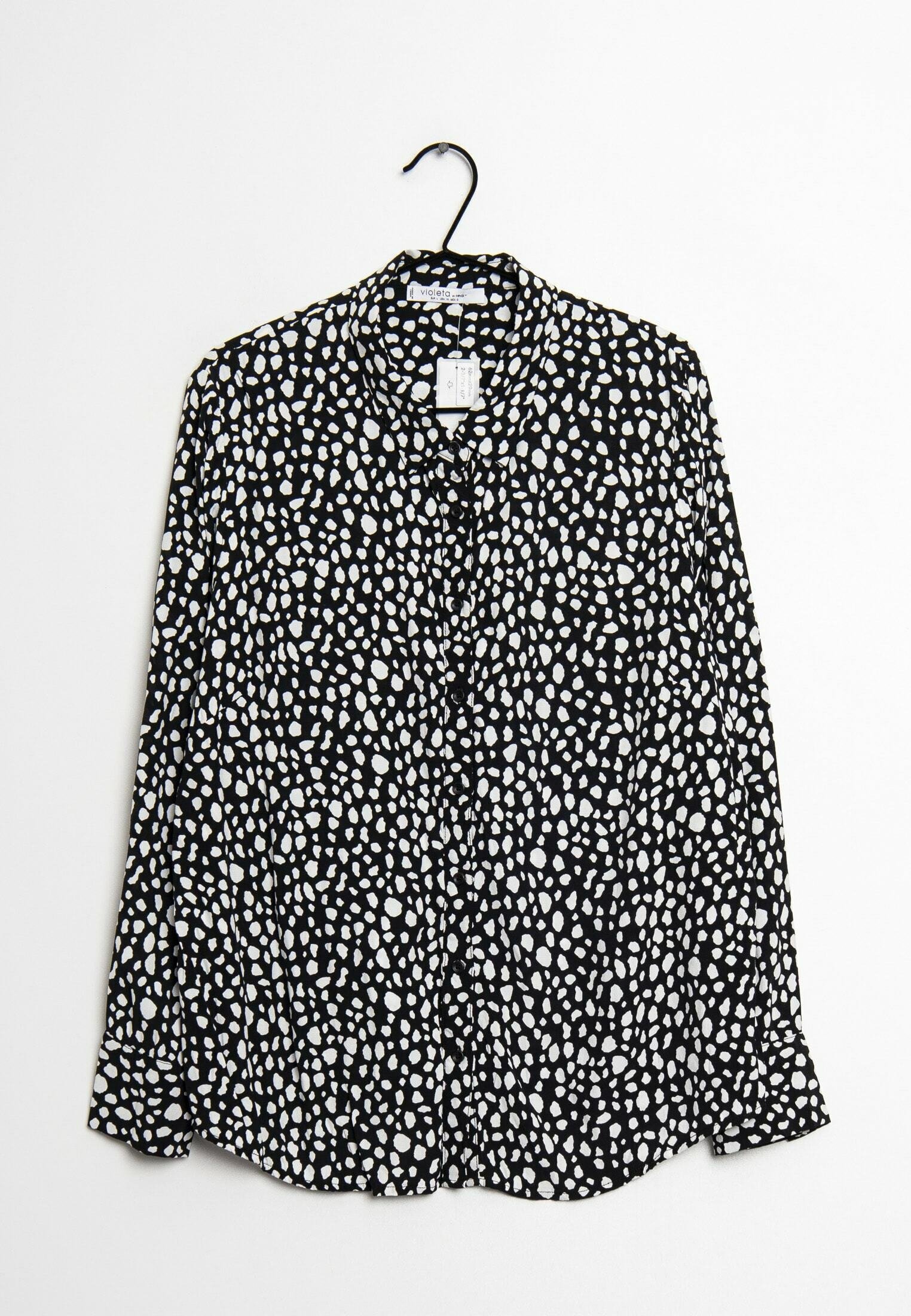 Violeta by Mango Button-down blouse - black - (Pre-owned) - Zalando.de