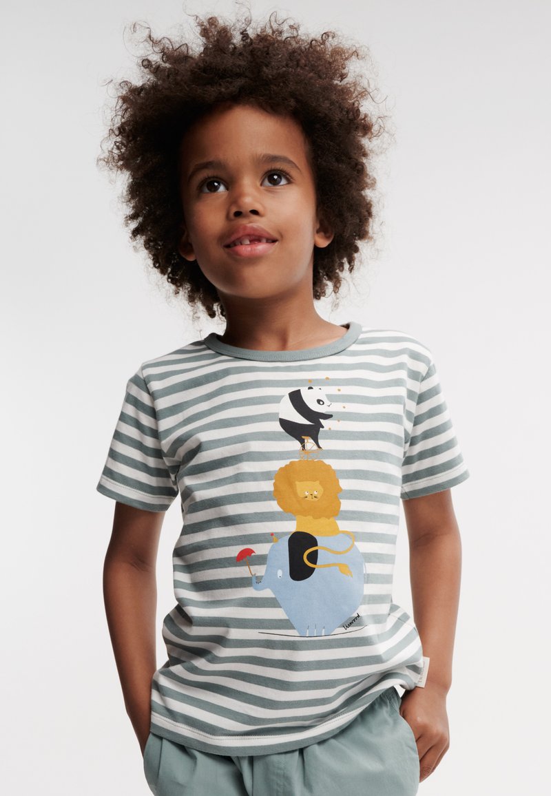 Liewood - APIA PLACEMENT SHORTSLEEVE UNISEX - Print T-shirt - peppermint/creme de la creme, Enlarge