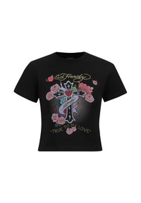 T-shirt con stampa - black