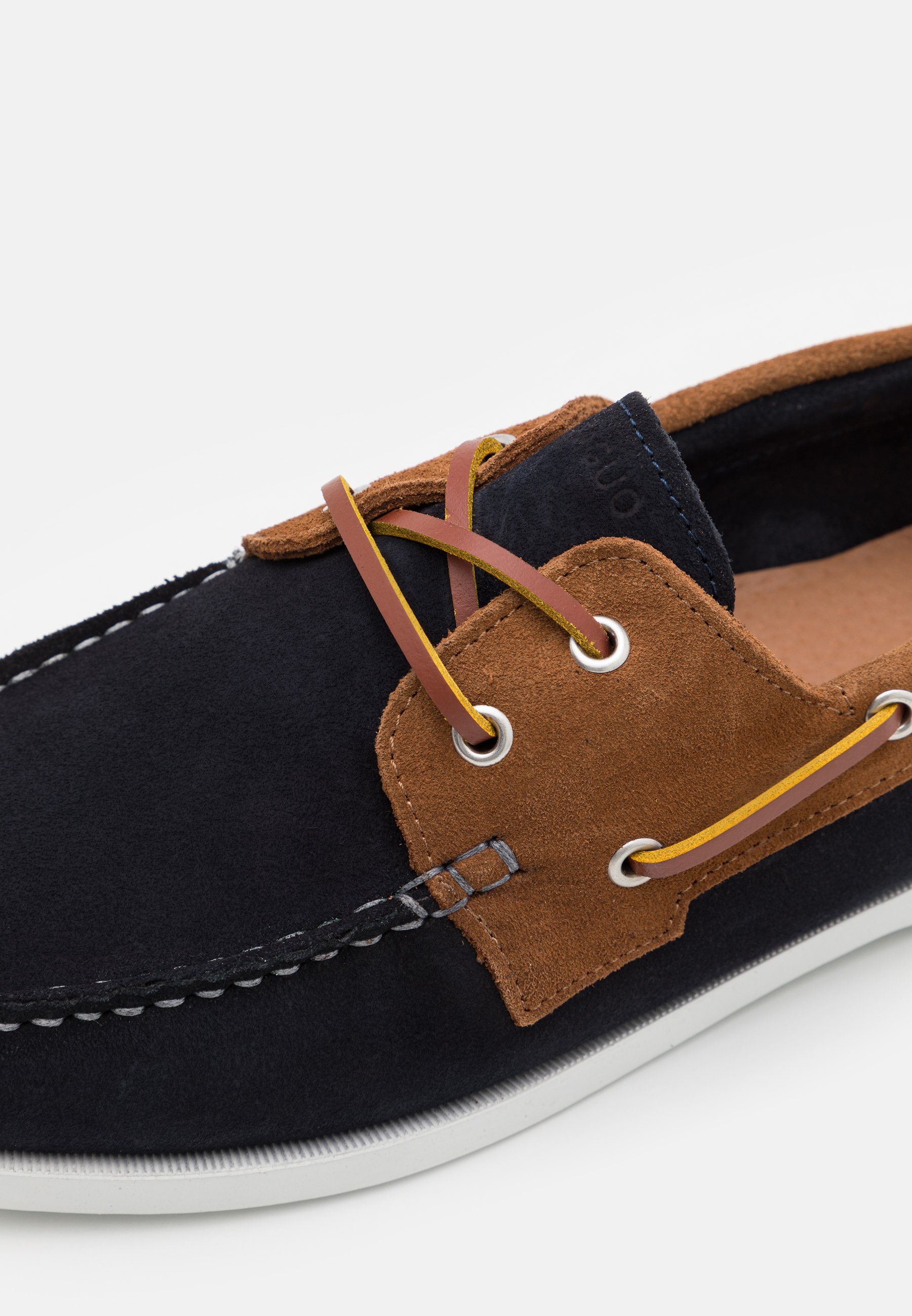 Faguo LARCH - Chaussures bateau - navy/nutmeg/bleu marine - ZALANDO.FR