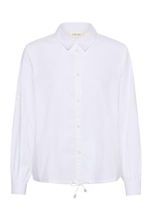 Valge pika varrukaga särgi nööbid ees, krae ja nöörpaeltega ääris, krae sees silt nimega „CREAM".