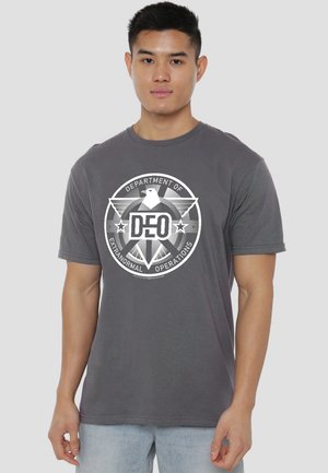 Cotton Soul, SUPERGIRL DEO - T-Shirt print - anthracite