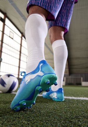 FUTURE 7 PLAY FG/AG - Zapatillas fútbol para césped artificial - hyperlink blue/mint/white