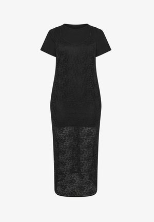 Yours Clothing, PLUS SIZE SHIRT DRESSES - Maxikjoler - black