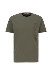 EMB - Tričko s potlačou - dark olive
