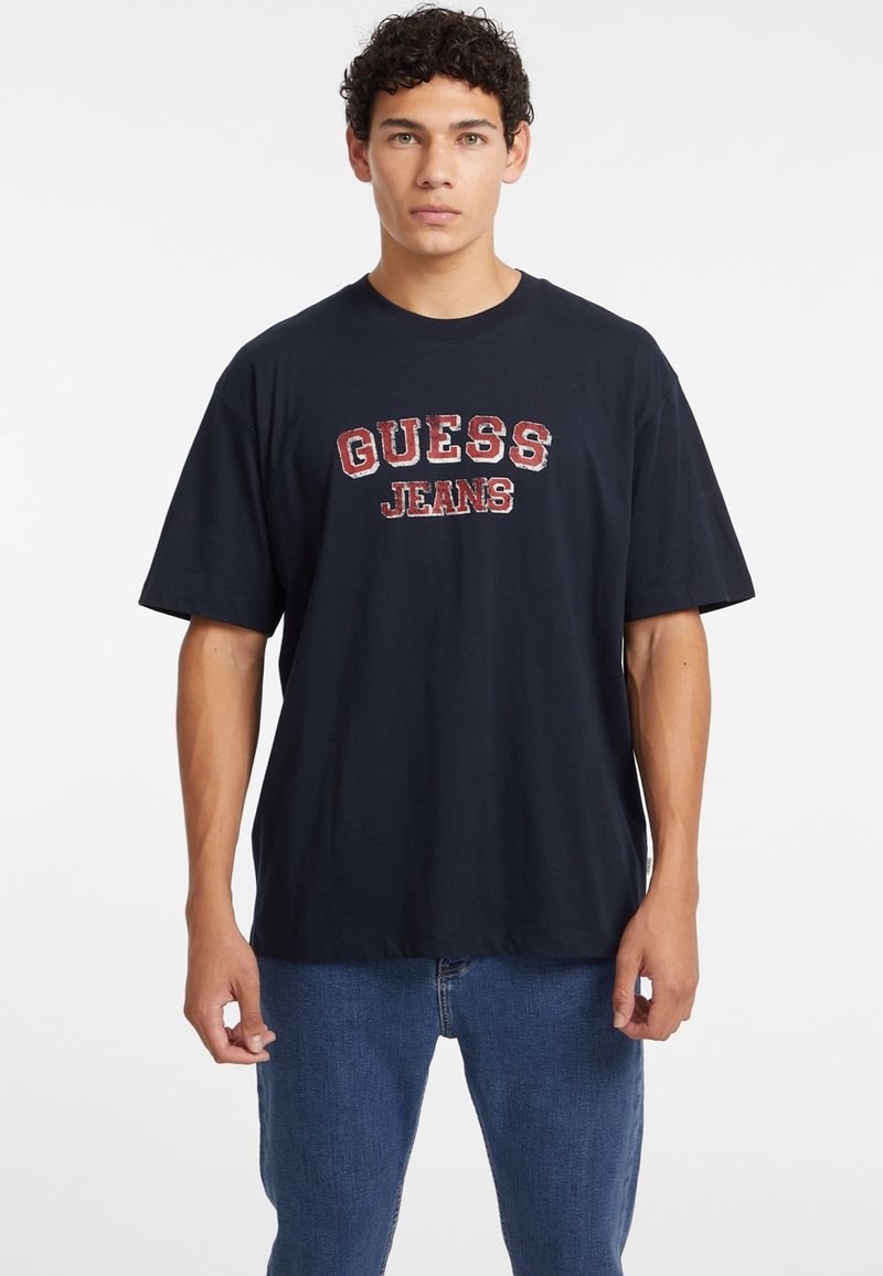 Guess Jeans VINTAGE - Marškinėliai su spaudiniu - schwarz