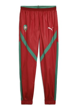 Puma MOROCCO FRMF PREMATCH WOVEN PANT - Treningo apatinė dalis - intense red archive green