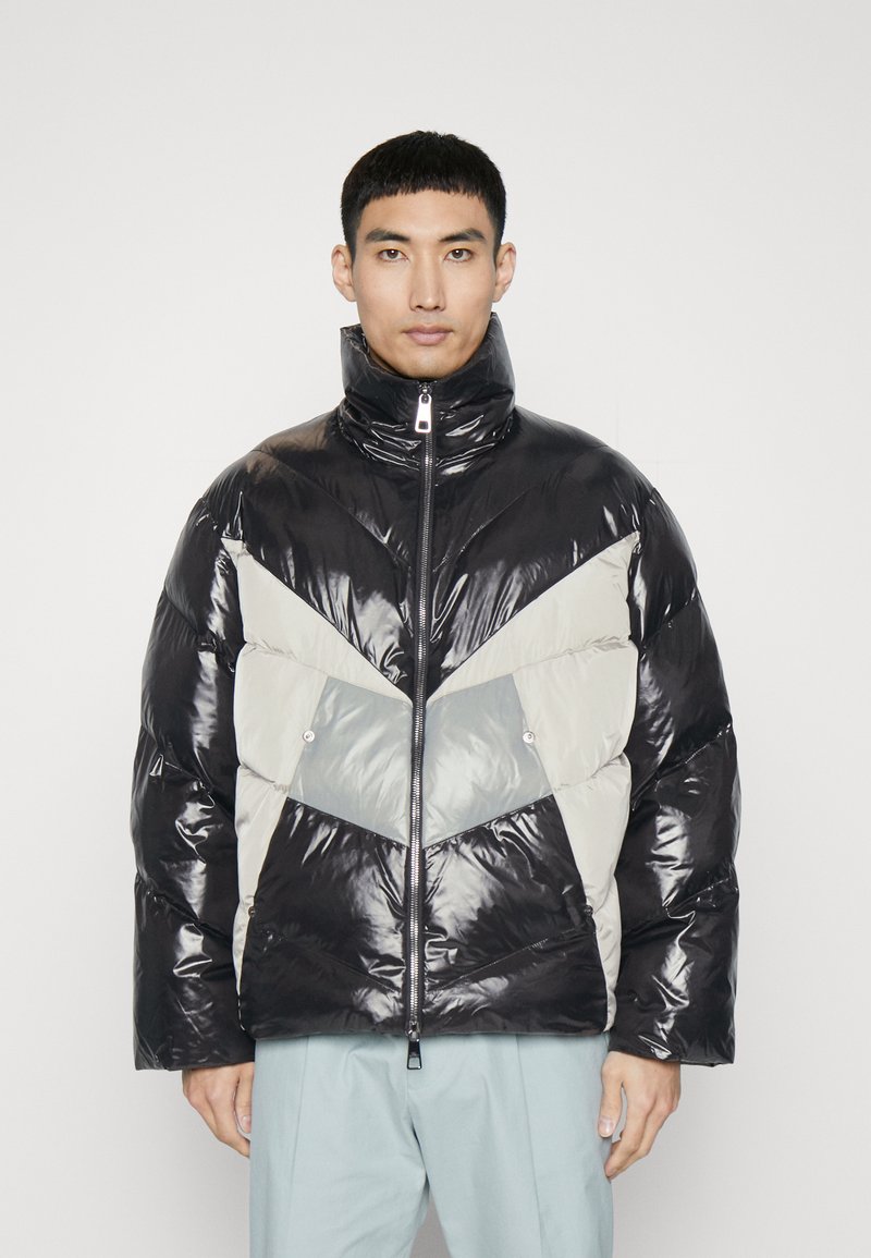 Neil Barrett MIXED MODERNIST PADDED PUFFER Down jacket greys/black