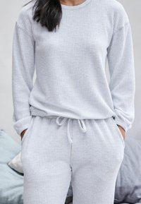 Next SOFT WAFFLE LONG SLEEVE - Nattplagg set - grey