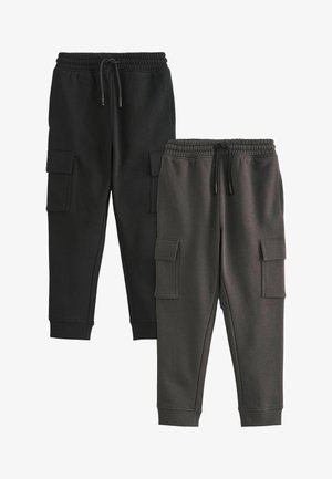 Next, 2 PACK-REGULAR FIT - Pantaloni cargo - new black grey