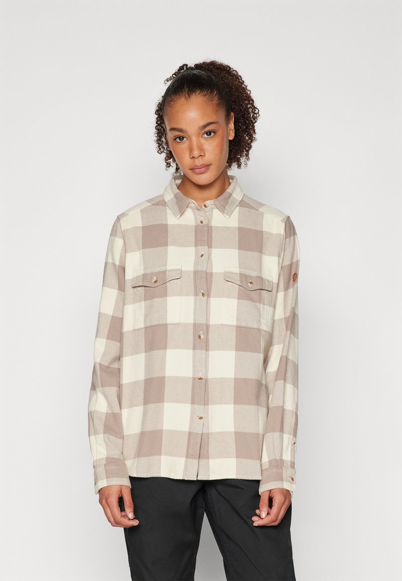 Fjällräven ÖVIK HEAVY SHIRT - Camicia - fog/chalk white