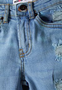 MINOTI SHORT LEG WITH RIPS - Džinsiniai šortai - blue denim