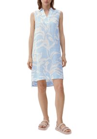 s.Oliver V AUSSCHNITT - Blusenkleid - hellblau