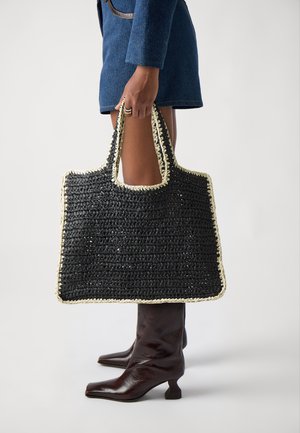 Pieces, Bolso shopping - black/nature