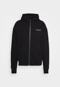 Pegador - LOGO OVERSIZED JACKET - Tröja med dragkedja - black Miniatyrbild 1