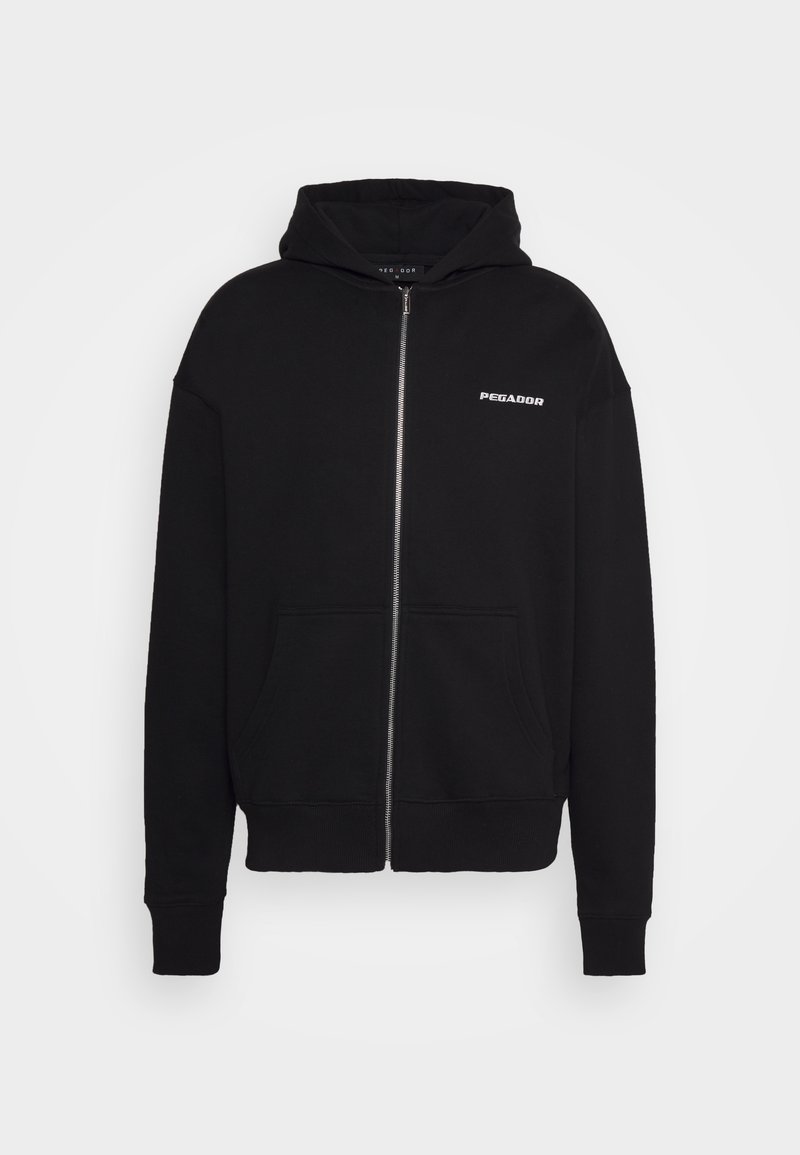 Pegador - LOGO OVERSIZED JACKET - Tröja med dragkedja - black, Förstora