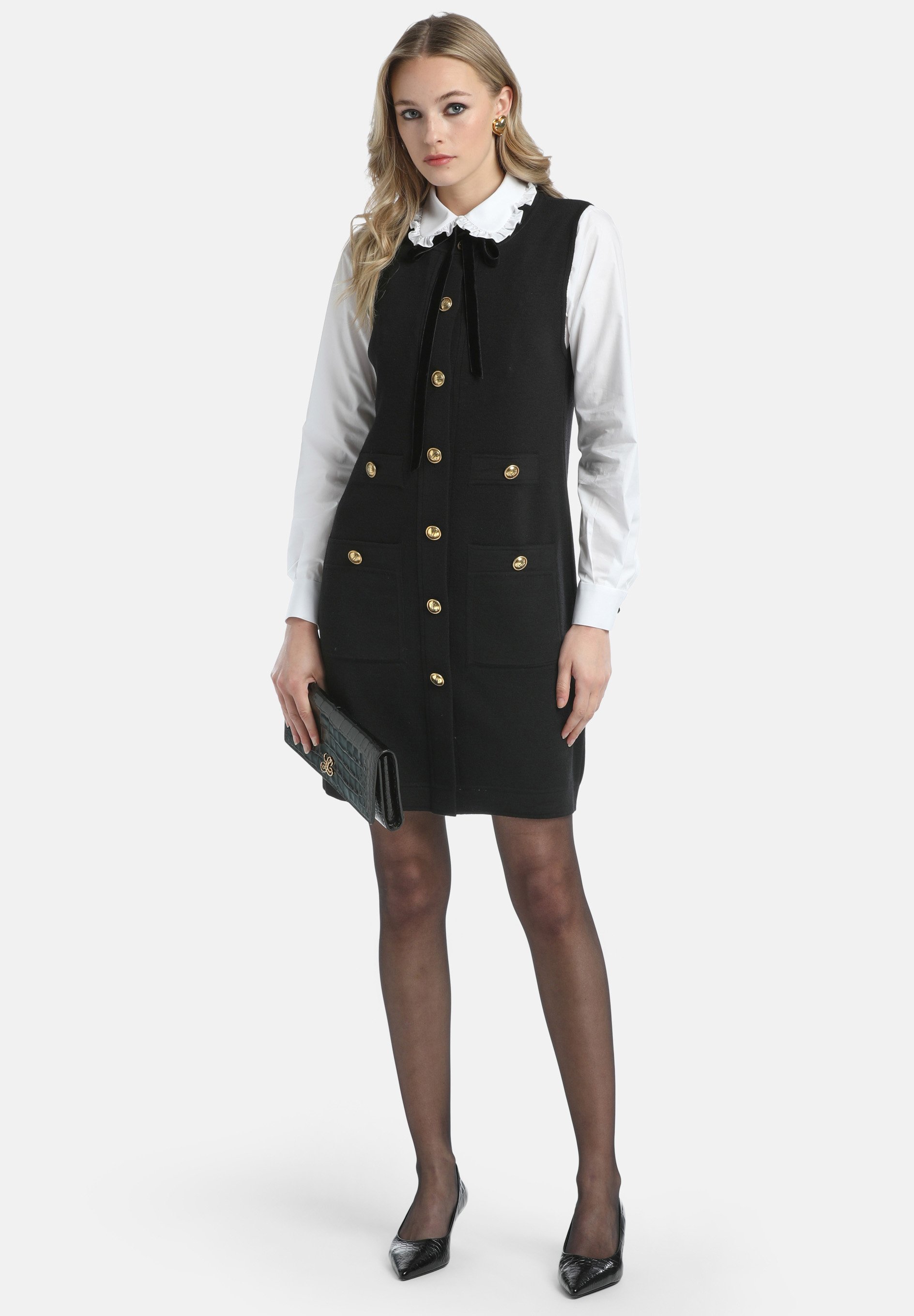 Luisa Spagnoli GRATTUGIA - Shirt dress - nero/black - Zalando.ie