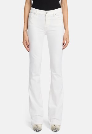 Bootcut jeans - white