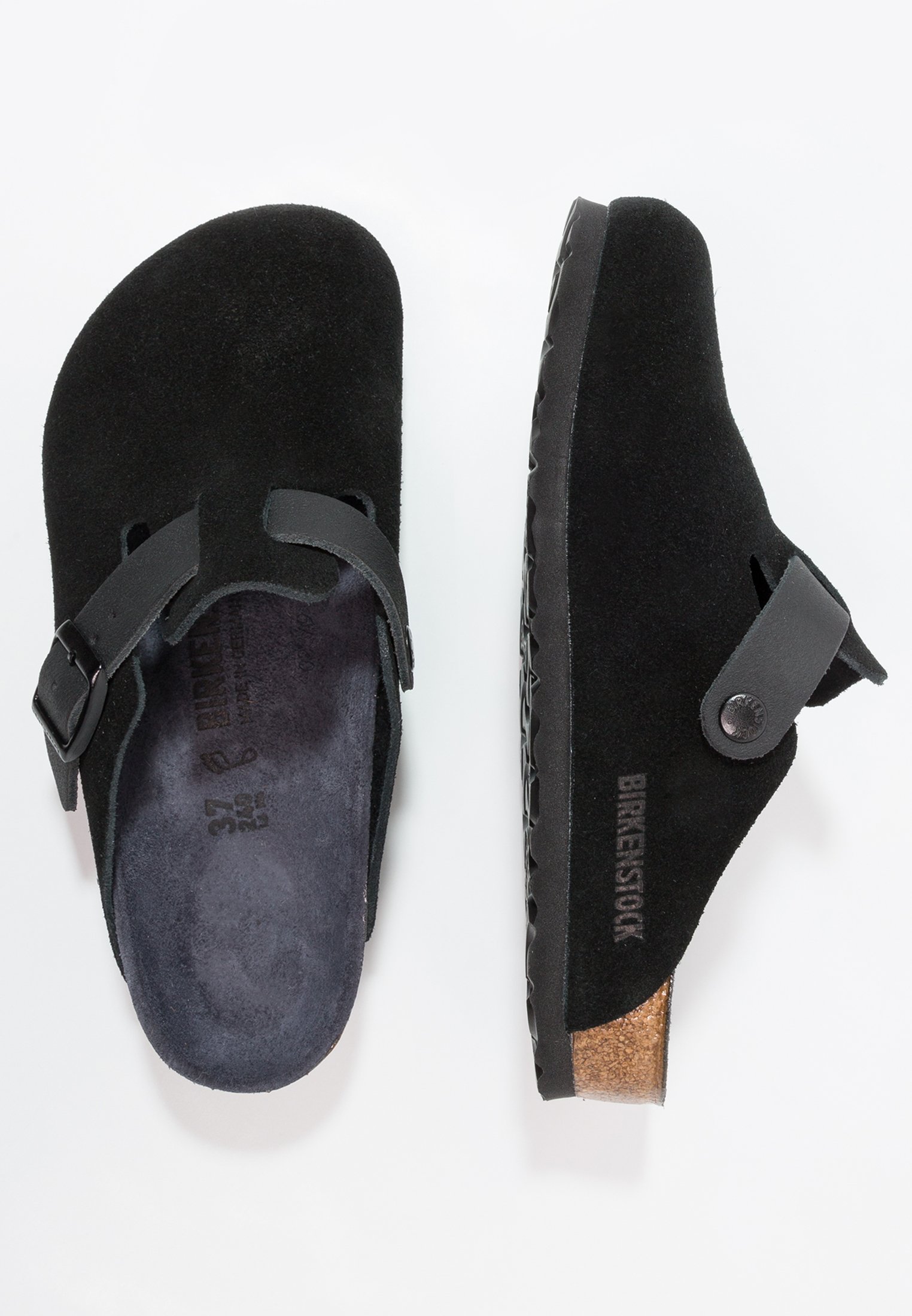 birkenstock black suede boston