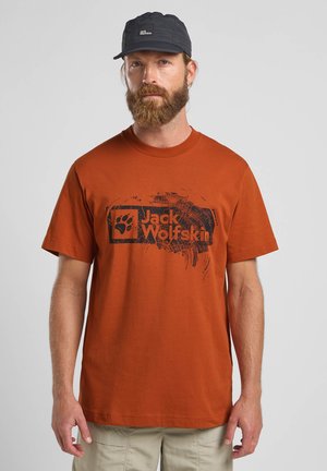 BRAND - T-Shirt print - burnt orange