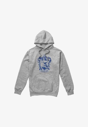 Cotton Soul, HARRY POTTER RAVENCLAW ONE COLOR CREST - Hoodie - mottled light grey