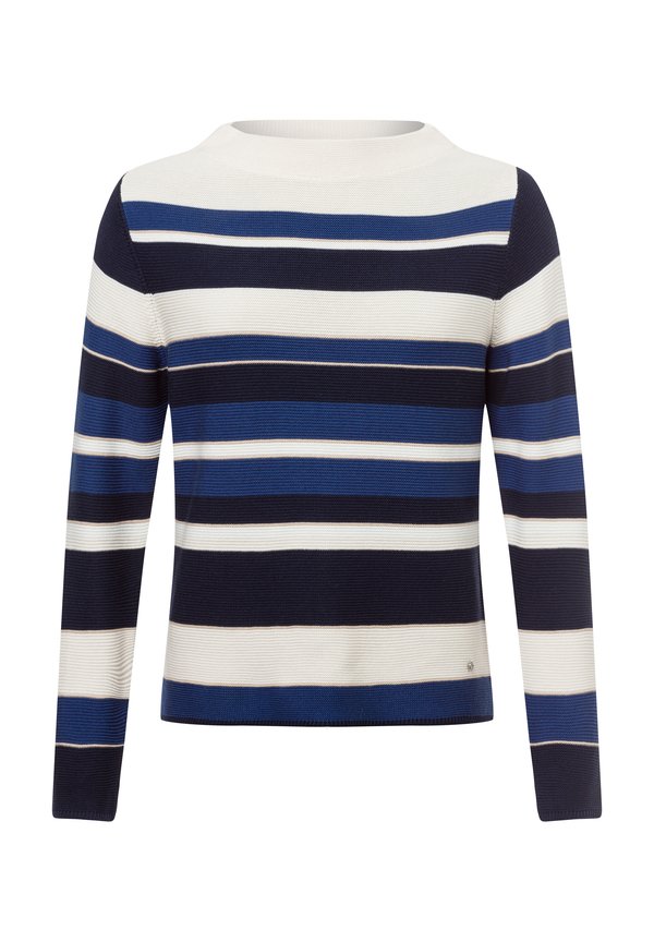 Strickpullover - marine beige