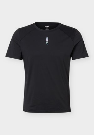 HOKA, EVERYRUN SHORT SLEEVE - Sports T-shirts - black