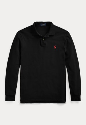 Polo Ralph Lauren Big & Tall, LONG SLEEVE POLO SHIRT - Polo majica - black