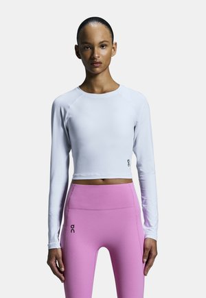 STUDIO CROP - Long sleeved top - white