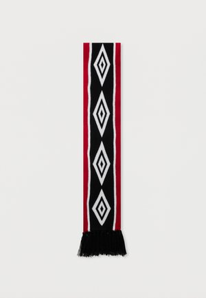 DIAMOND INTARSIA SCARF UNISEX - Κασκόλ - black/chili pepper/white