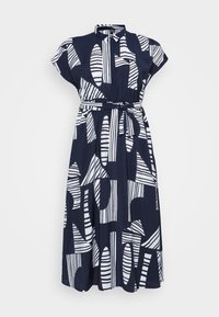 Vero Moda Curve VMCJOSIE LONG TIE DRESS  - Abito a camicia - navy