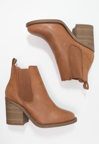 New Look Wide Fit Botines bajos - brown