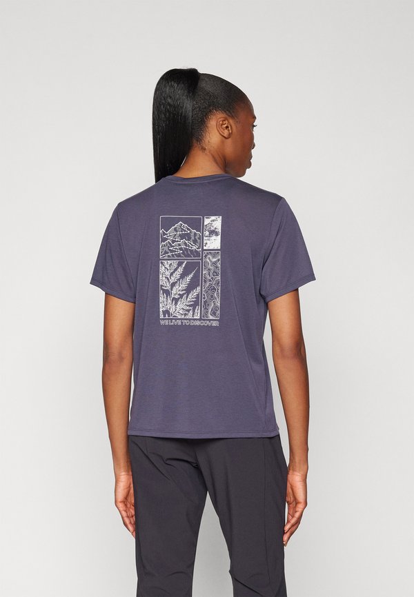 VONNAN GRAPHIC - Sports T-shirt - explore graphite