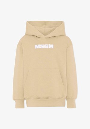 MSGM, FELPA UNISEX - Felpa con cappuccio - beige