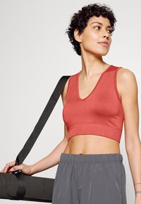 Björn Borg SEAMLESS LIGHT CROP - Top - dusty cedar