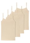 4ER PACK - Unterhemd/-shirt - sand