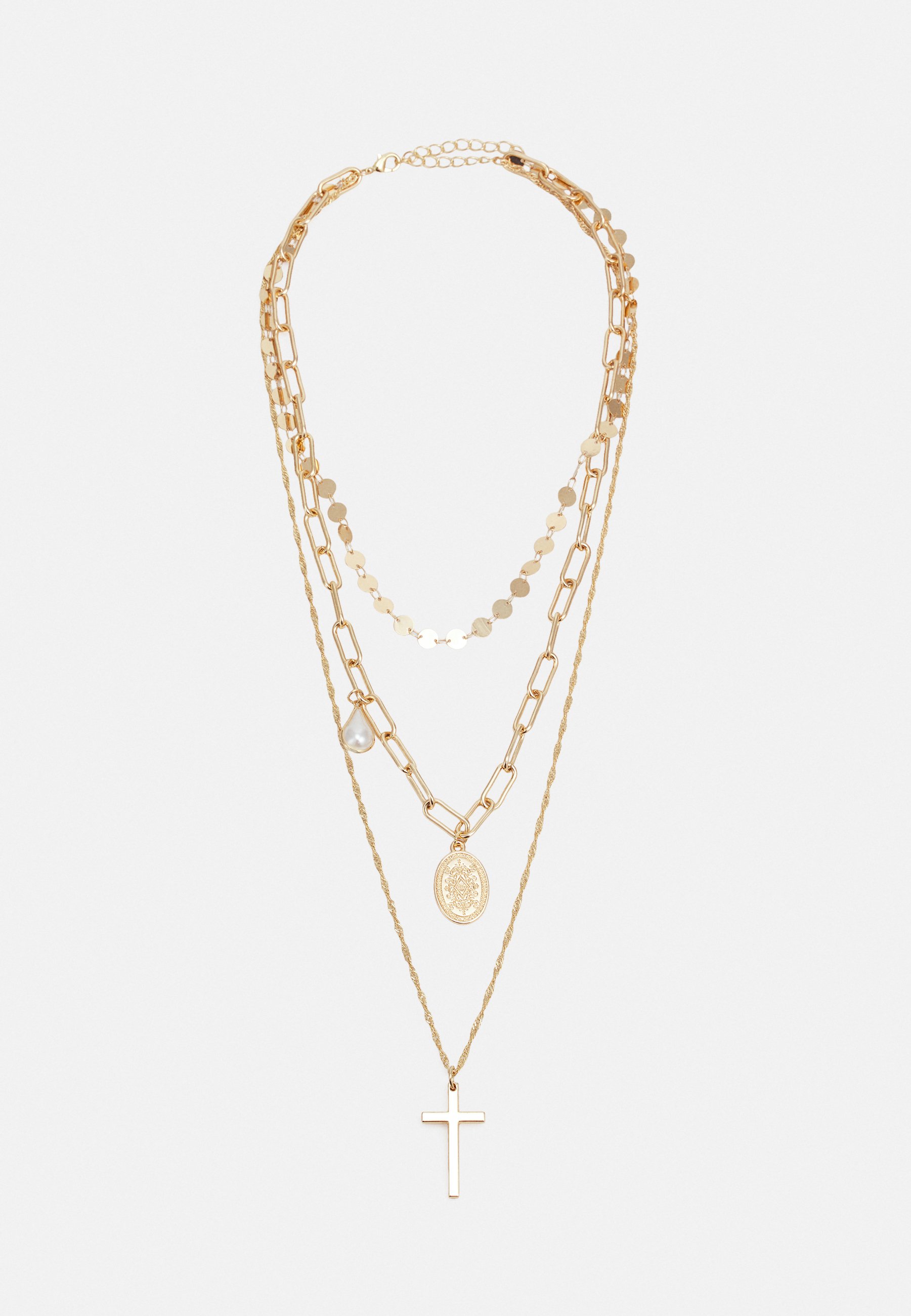 Urban Classics LAYERING CROSS NECKLACE 